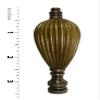 Royal Designs Vase Shaped 3.5" Lamp Finial for Lamp Shade, Antique Brass - Set of 2 view 3