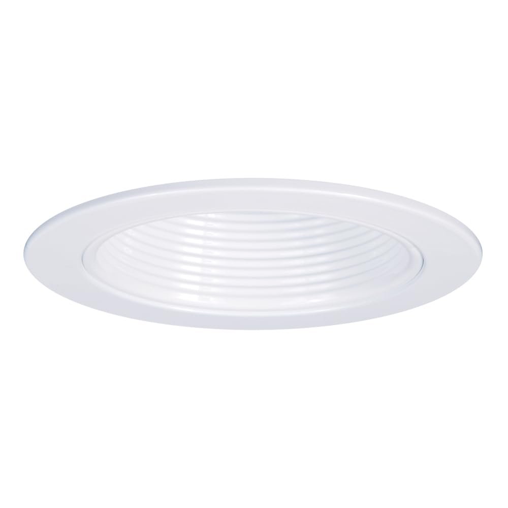 Halo 4013WB Recessed Self-Flanged White Trim with White Baffle, 4"