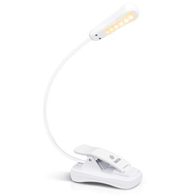 Vekkia 3000K Warm LED Rechargeable Book Light(Elegant White)