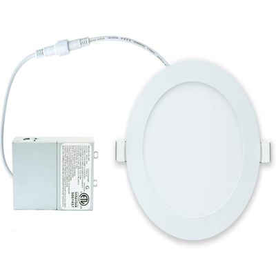 LED FANTASY 6-Inch 15W 120V Recessed Ultra Thin Ceiling LED Light Retrofit Downlight Wafer Panel Slim IC Rated ETL Energy Star 1000 Lumens (Warm White 3000K, 1 Pack)