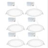 LED FANTASY 6-Inch 15W 120V Recessed Ultra Thin Ceiling LED Light Retrofit Downlight Wafer Panel Slim IC Rated ETL Energy Star 1000 Lumens (Warm White 3000K, 6 Pack) view 1