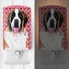 Caroline's Treasures SC9257CNL Saint Bernard Hearts Love and Valentine's Day Portrait Ceramic Night Light Compact, UL-Certified, Ideal for Bedroom, Bathroom, Nursery, Hallway, Kitchen, 6x4x3, Multico view 2