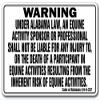 Alabama Equine [3 Pack] of Vinyl Decal Stickers | 3.3" X 5" |Indoor/Outdoor | Funny Decoration for Laptop, Car, Garage, Bedroom, Offices | SignMission view 1