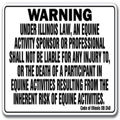 Illinois Equine [3 Pack] of Vinyl Decal Stickers | 3.3" X 5" |Indoor/Outdoor | Funny Decoration for Laptop, Car, Garage, Bedroom, Offices | SignMission