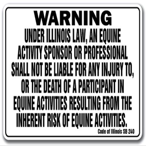 Illinois Equine [3 Pack] of Vinyl Decal Stickers | 3.3" X 5" |Indoor/Outdoor | Funny Decoration for Laptop, Car, Garage, Bedroom, Offices | SignMission