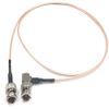 1 Foot HD-SDI RG179 BNC Male to Right Angle BNC Male (75 Ohm) Cable for BMCC BMPC Hyperdeck Cameras by Custom Cable Connection view 1