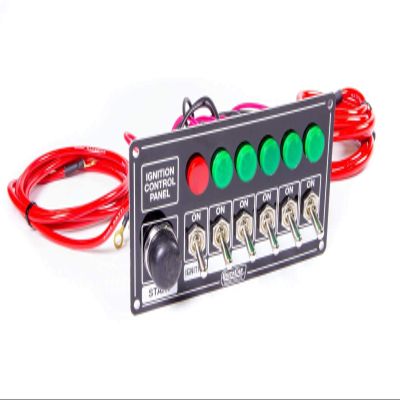QUICKCAR RACING PRODUCTS 6-7/8 x 3-1/4 in Dash Mount Switch Panel P/N 50-866