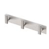 Gatco 1287SN Elevate 3 Hook Triple Robe Hook, Wall Mounted Hook for Bathroom Towels & Robes, 11 Inch W, Satin Nickel view 1