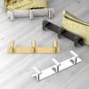 Gatco 1287SN Elevate 3 Hook Triple Robe Hook, Wall Mounted Hook for Bathroom Towels & Robes, 11 Inch W, Satin Nickel view 3