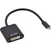 InLine 64103B USB Display Converter, USB Type-C Male to DVI Female (DP Alt Mode), Black, 0.2 m view 1