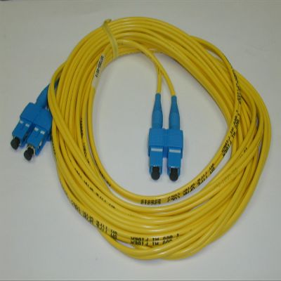 FIBER OPTIC JUMPER, DUPLEX, SINGLE MODE, SCD/UPC, CROSSED, 5 METER ( 1 EACH)