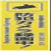 Kyoritsu Satin Tech YKG2-1 One-Touch Security Plate, Security Camera Recording, Vertical, 4 Languages, Yellow view 1