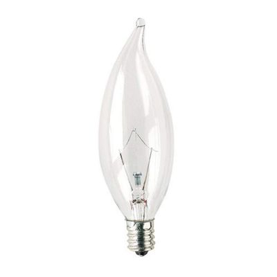 Bulbrite 861253 15 w Dimmable Ca8 Shape Krypton Bulb (E12) Base with Candelabra Screw, 20 Packclear