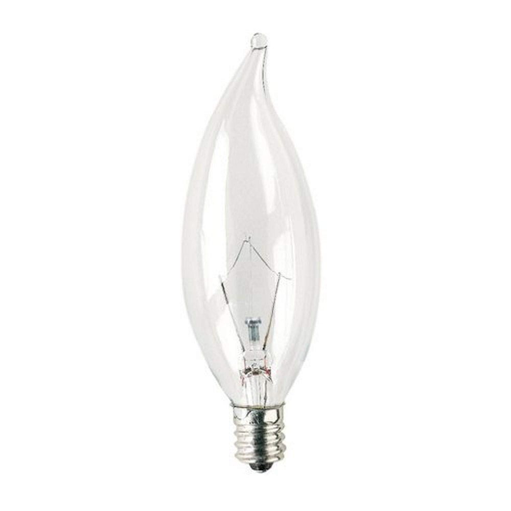 Bulbrite 861253 15 w Dimmable Ca8 Shape Krypton Bulb (E12) Base with Candelabra Screw, 20 Packclear