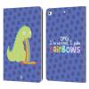 Head Case Designs Blue Rainbow Puke Leather Wallet Case Compatible with Apple iPad 9.7 2017 / iPad 9.7 2018 view 1