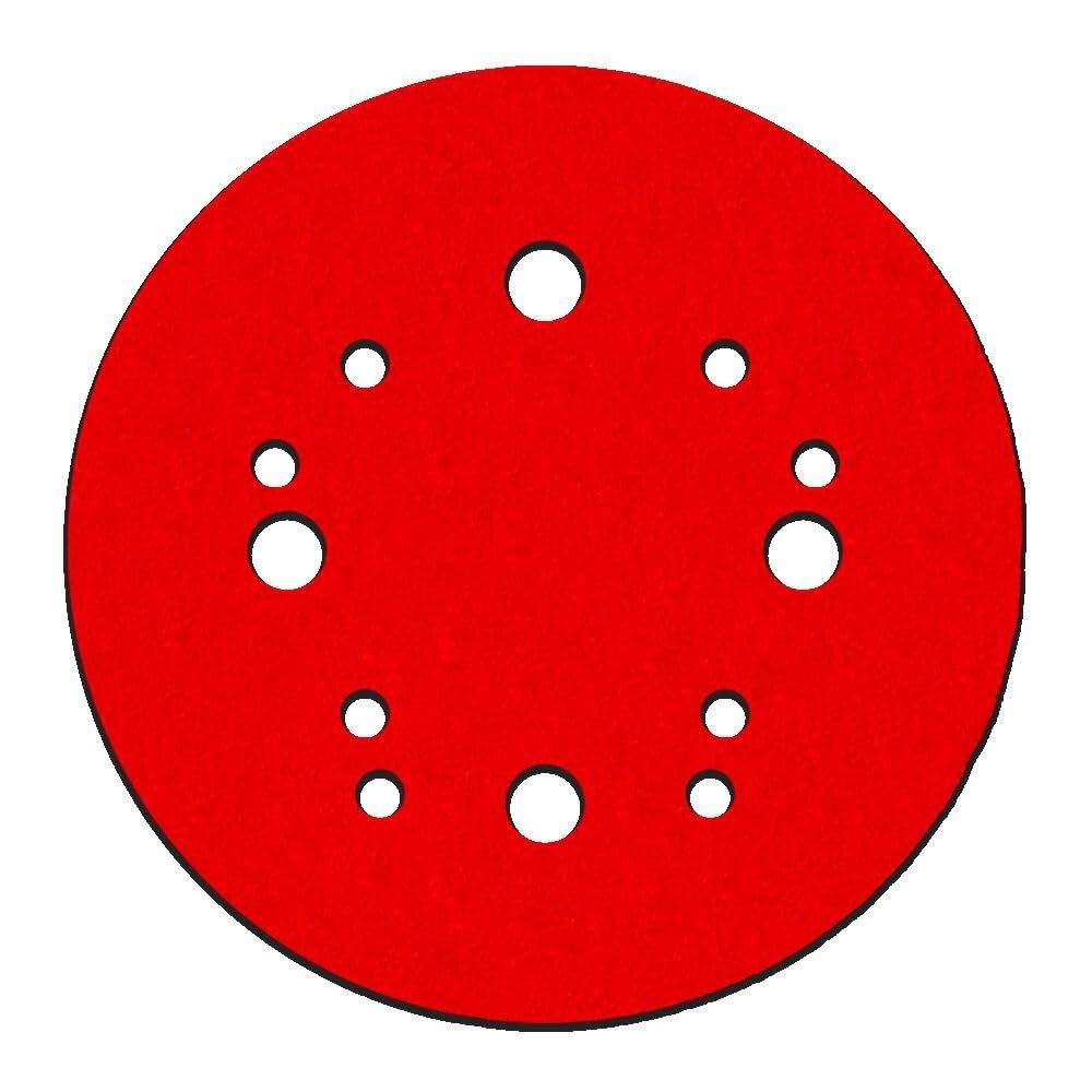 Diablo Hook and Lock ROS Sanding Discs for Solid Surface, Wood, Metal and Plastics - 5", 180 Grit, Fine, Ceramic Blend, 4-Pack - DCD050180H04G