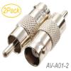 CablesOnline 2-Pack BNC Female to RCA Male 75ohm Coaxial Metal Adapter, AV-A01-2 view 2