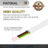 Conext Link RJ11 6P4C Modular Telephone Extension Cable Phone Cord Line Wire (15 Feet, White) 33205 view 2