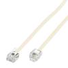 Conext Link RJ11 6P4C Modular Telephone Extension Cable Phone Cord Line Wire (25 Feet, Beige) 33211 view 2