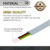 Conext Link RJ11 6P4C Modular Telephone Extension Cable Phone Cord Line Wire (7 Feet, Grey) 33203 view 3