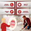 XFasten Double Sided Carpet Tape for Area Rugs, 4 Inch x 30 Yards Heavy Duty Anti Slip Rug Grip Tape, Works as Rug Gripper, Residue Free, Wood Safe, Easy Removal for Hardwood and Laminated Floors view 2