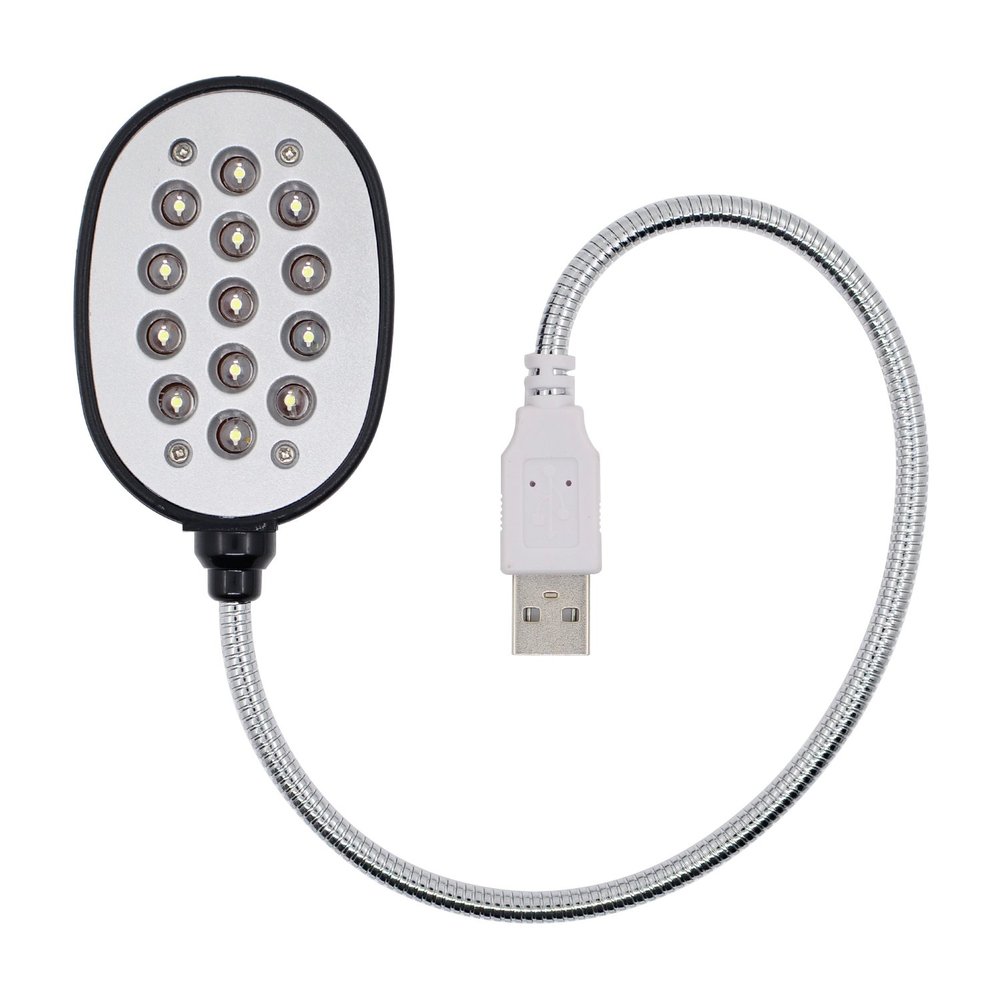 BlueSea USB LED Lights, 13 Lights, Simple USB Lamp, Daylight Color, Black