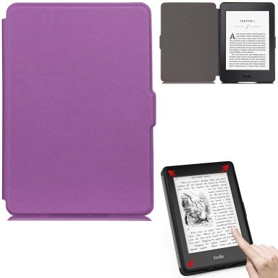 Artyond Case for Kindle Paperwhite, PU Leather Folio Card Slots Case with Auto Sleep/Wake Cover for Amazon Kindle Paperwhite 123 (Fits All 2012, 2013, 2015 and 2016 Versions), Purple