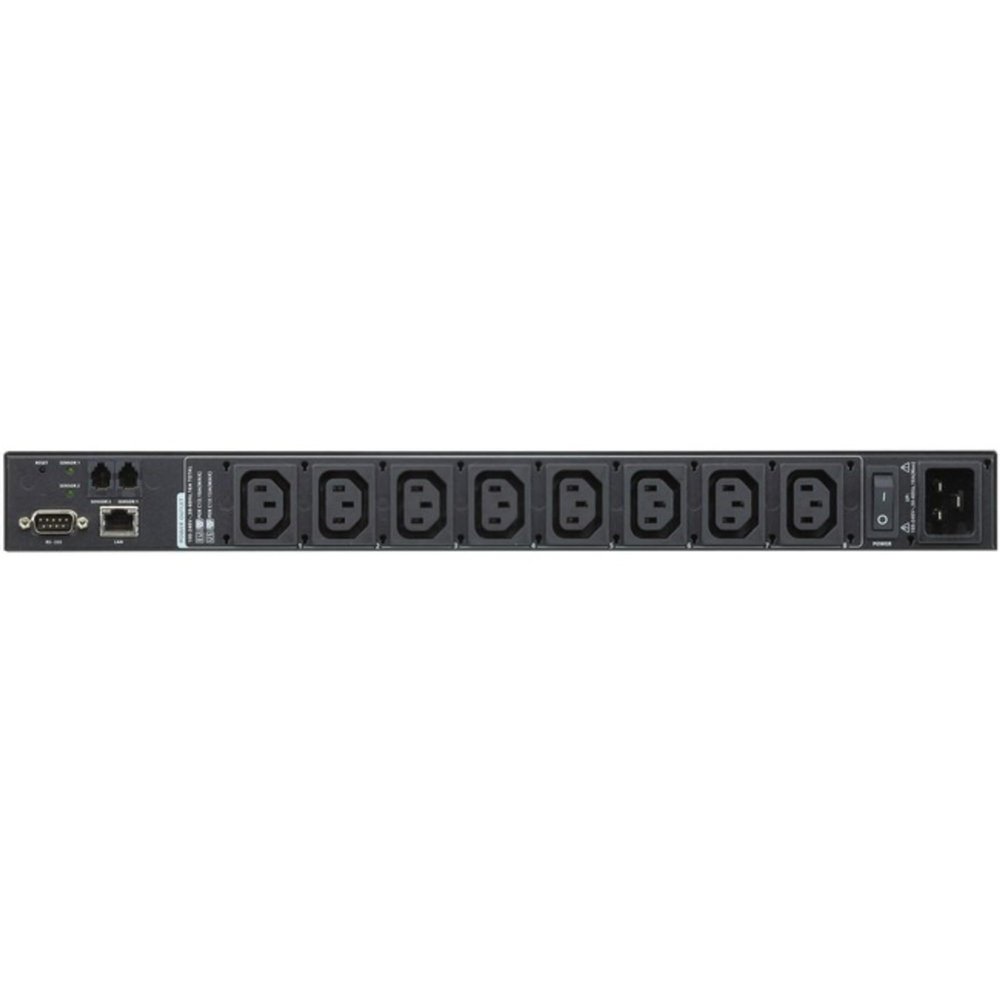 Aten - PE6208AVG - ATEN eco PDU PE6208AVG 8-Outlets PDU - Switched Outlet Monitored - IEC 60320 C20-8 x IEC 60320 C13-120 V AC, 230 V AC - Network (RJ-45) - 1U - Rack-mountable