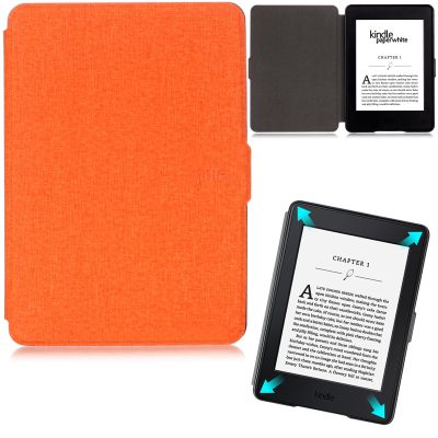 Artyond Case for Kindle Paperwhite, PU Leather Folio Card Slots Case with Auto Sleep/Wake Cover for Amazon Kindle Paperwhite 123 (Fits All 2012, 2013, 2015 and 2016 Versions), Orange