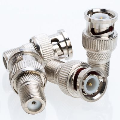 Cctv4Less BNC Male Plug to F Female Jack Coax Adapter Connector for CCTV, DVR, and TV Applications - 20 Pack