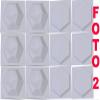 Sold 12 pcs molds 3D Wall Tiles Concrete Tiles Hexahedron Modern Art Wall Decor W21 view 2