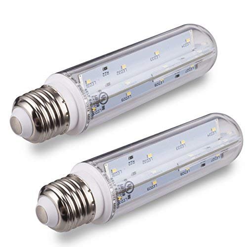 tento Lighting T10 LED Bulb 60W Clear Tubular, E26 Medium Base, Sub Zero Fridge and Freezer Lightbulb Replacement Aquarium UL Listed Energy Star Piano Long E26 Refrigerator Bulb (5000k)