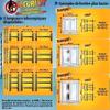B942V Telescopic Bar with 3 Rungs 30 to 55 cm Black view 3