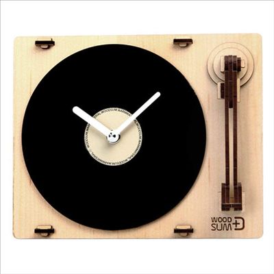 E Fuji (EFG) Sum Turntable Clock Natural Wood Assembly D.I.Y kit, Maple