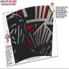 Skin Wrap Decal compatible with IceShaker 2nd Gen 26oz Baja 0023 Red (SHAKER NOT INCLUDED) view 3