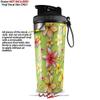 Skin Wrap Decal compatible with IceShaker 2nd Gen 26oz Beach Flowers Sage Green (SHAKER NOT INCLUDED) view 2