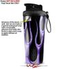 Skin Wrap Decal compatible with IceShaker 2nd Gen 26oz Metal Flames Purple (SHAKER NOT INCLUDED) view 2