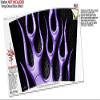 Skin Wrap Decal compatible with IceShaker 2nd Gen 26oz Metal Flames Purple (SHAKER NOT INCLUDED) view 3