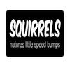 3 - Squirrels Natures Little Speed Bumps Funny Hard hat Helmet 3" x 1.25" Vinyl Decals Bumper Stickers view 1