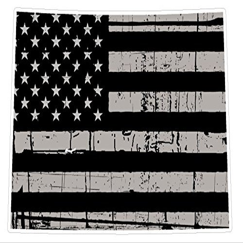 CustomDecal US Colorado State (N8) - Premium Distressed Flag Vinyl Decal - American State Pride Sticker for Cars, Trucks, Windows, and Laptops - USA Flag Black and White Design - Waterproof 5''