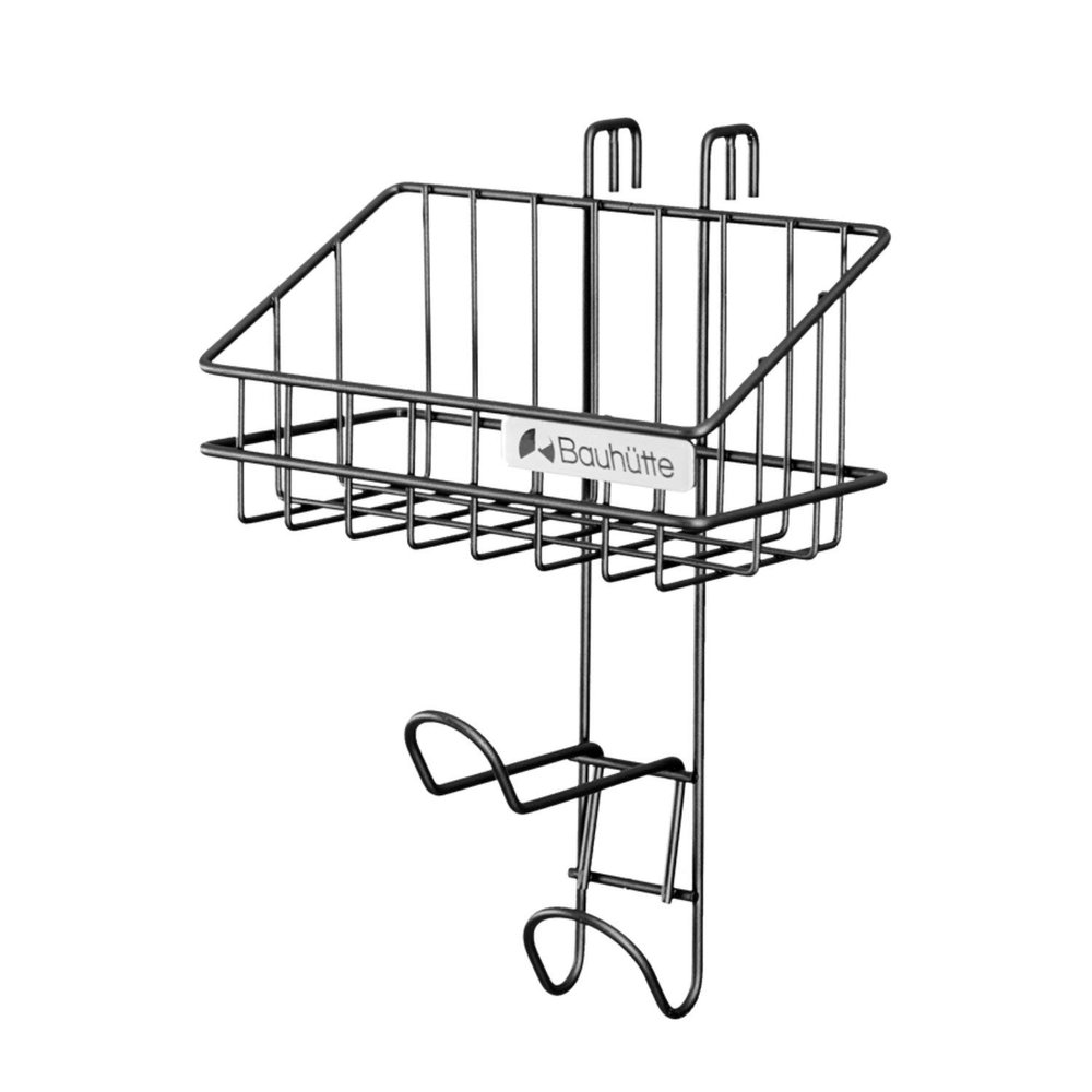 Bauhutte BHP-S100 Controller Stand, Headphone Hanger Rack, Black