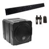 Wet Sounds Package - Black Stealth 10 Ultra HD Sound Bar w/Remote and AS-8 8" 350 Watt Powered Stealth Subwoofer view 1
