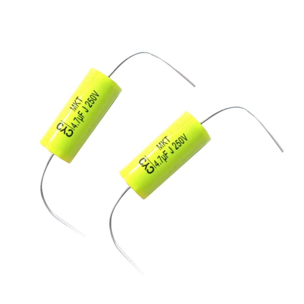 2pcs 250V 4.7uF Audio Speaker Divider Crossover Non-Polarity Capacitor