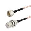 DVB-T2 ATSC Digital TV HDTV Antenna RG316 Cable F Type Male to Female Cable 20 feet USA Shipping view 1
