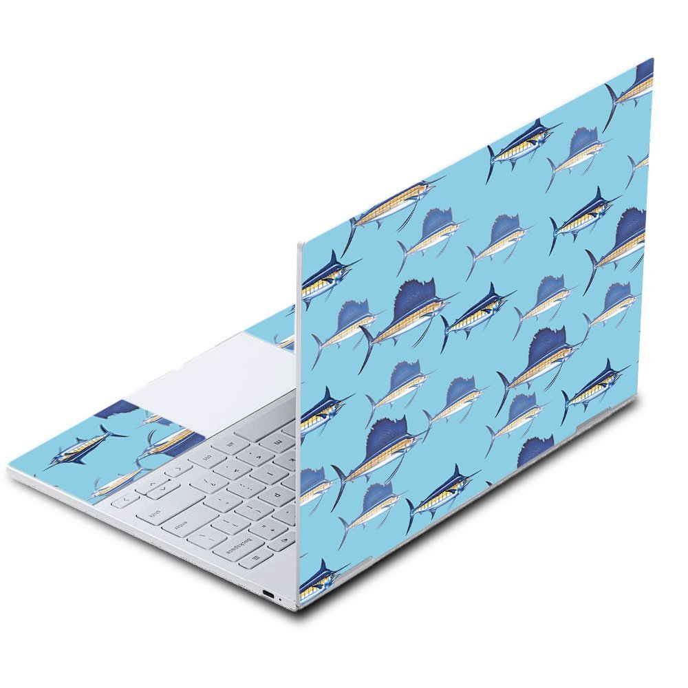 MightySkins Skin Compatible with Google Pixelbook - Billfish Stripes | Protective, Durable, and Unique Vinyl Decal wrap Cover | Easy to Apply, Remove, and Change Styles | Made in The USA