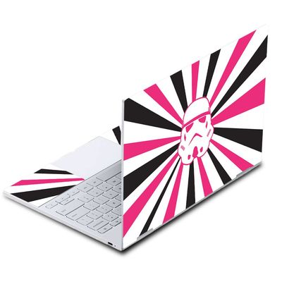 MightySkins Skin Compatible with Google Pixelbook - Pink Star Rays | Protective, Durable, and Unique Vinyl Decal wrap Cover | Easy to Apply, Remove, and Change Styles | Made in The USA