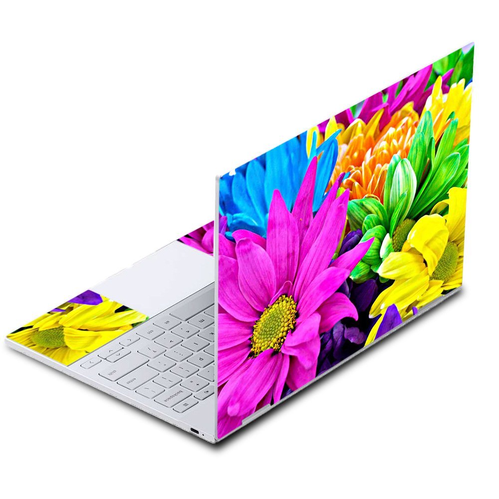 MightySkins Skin Compatible with Google Pixelbook - Colorful Flowers | Protective, Durable, and Unique Vinyl Decal wrap Cover | Easy to Apply, Remove, and Change Styles | Made in The USA