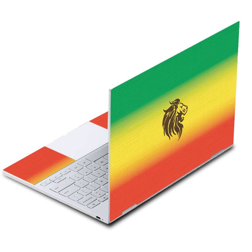 MightySkins Skin Compatible with Google Pixelbook - Rasta Lion | Protective, Durable, and Unique Vinyl Decal wrap Cover | Easy to Apply, Remove, and Change Styles | Made in The USA