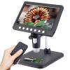 7 Inch 1080P Digital Microscope,1200X Magnification,8 LED Lights,32GB TF Card Included, Rechargeable Battery, Handheld USB Microscope Camera for PCB Repair,Soldering, Coin,Stamp,Jewelry Inspection view 1