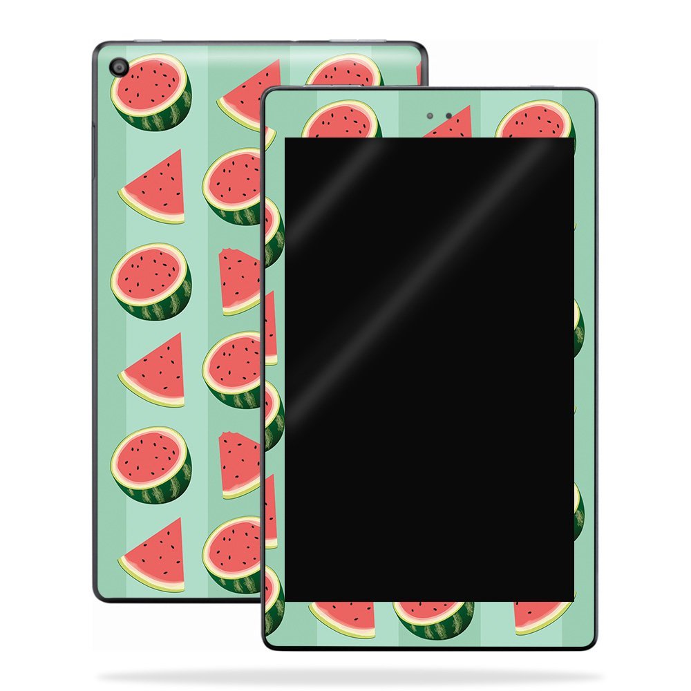 MightySkins Skin Compatible with Amazon Kindle Fire HD 10 (2017) - Watermelon Patch | Protective, Durable, and Unique Vinyl Decal wrap Cover | Easy to Apply, Remove | Made in The USA